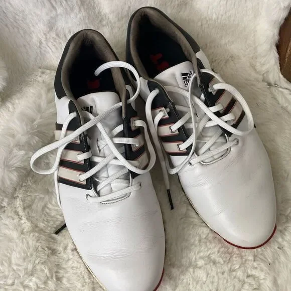 Adidas Tour360 XT-SL Spikeless white golf shoes 10